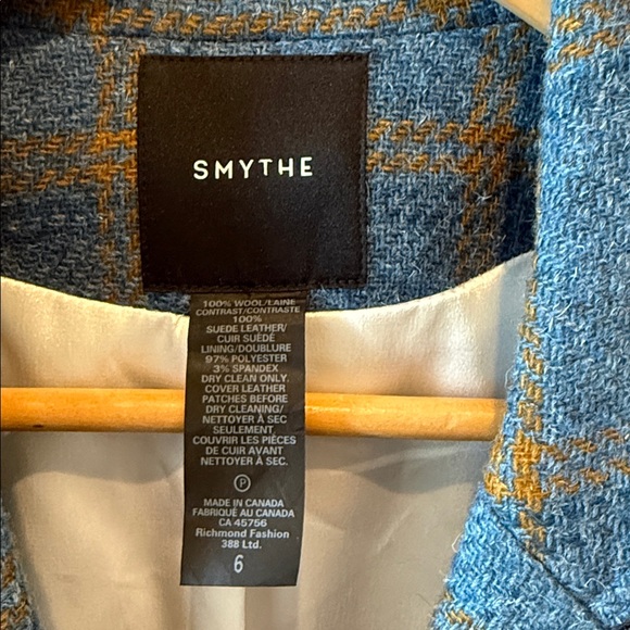 SMYTHE Women's Patch Pocket Duchess Blazer size 6 - Picture 13 of 17
